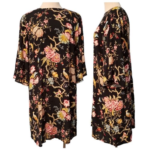 GP & J Baker X H&M Patterned Short Dress size 6 Black - Picture 3 of 12